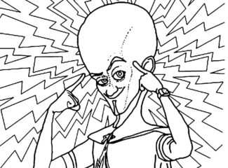 Cool Megamind Coloring Sheet