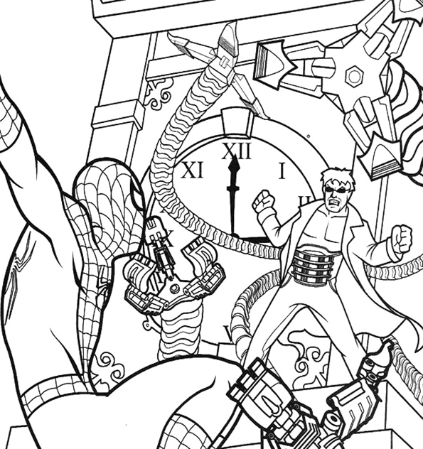 Doctor Octopus Coloring Sheet