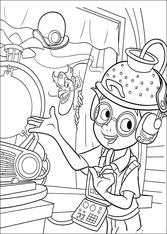 Funny Meet The Robinsons Coloring Page