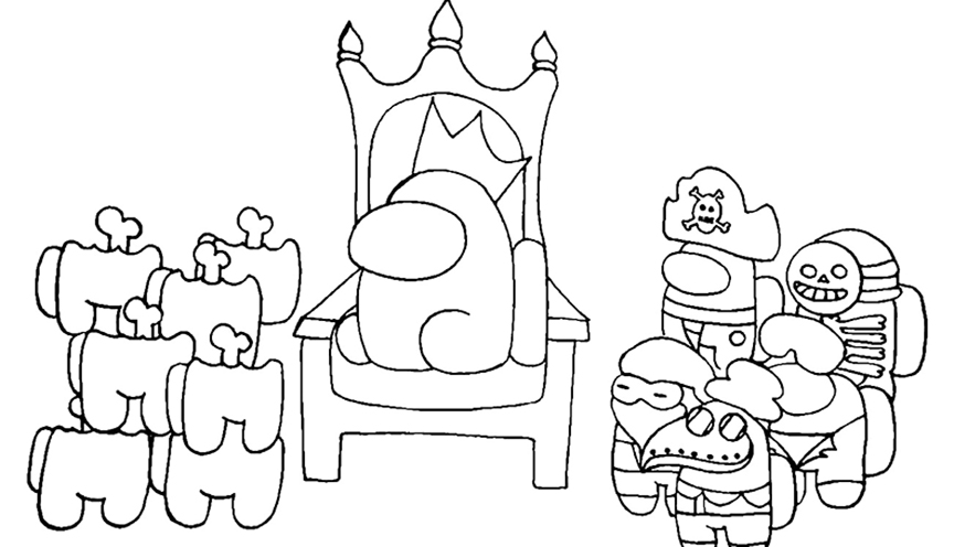 King Among Us Coloring Page