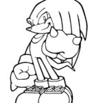 Knuckles Coloring Pages