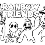 Rainbow Friends Coloring Page