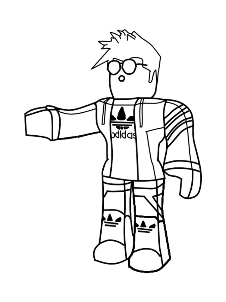 Roblox Adidas Coloring Page