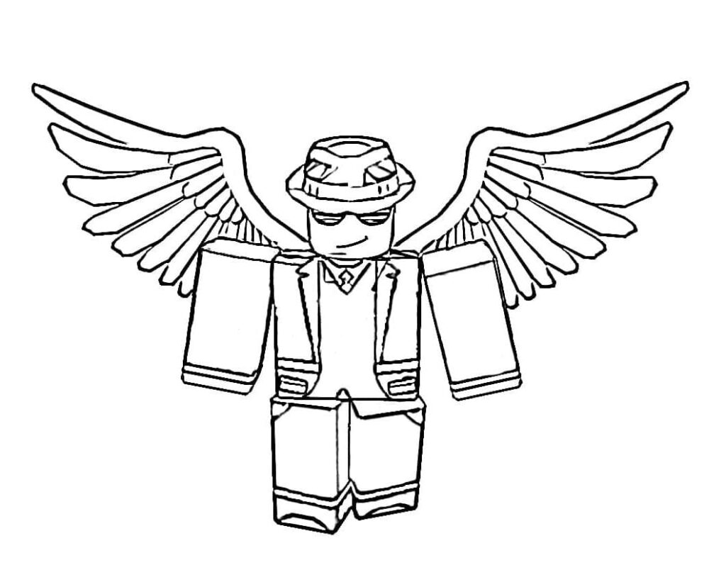 Roblox Angel Coloring Page