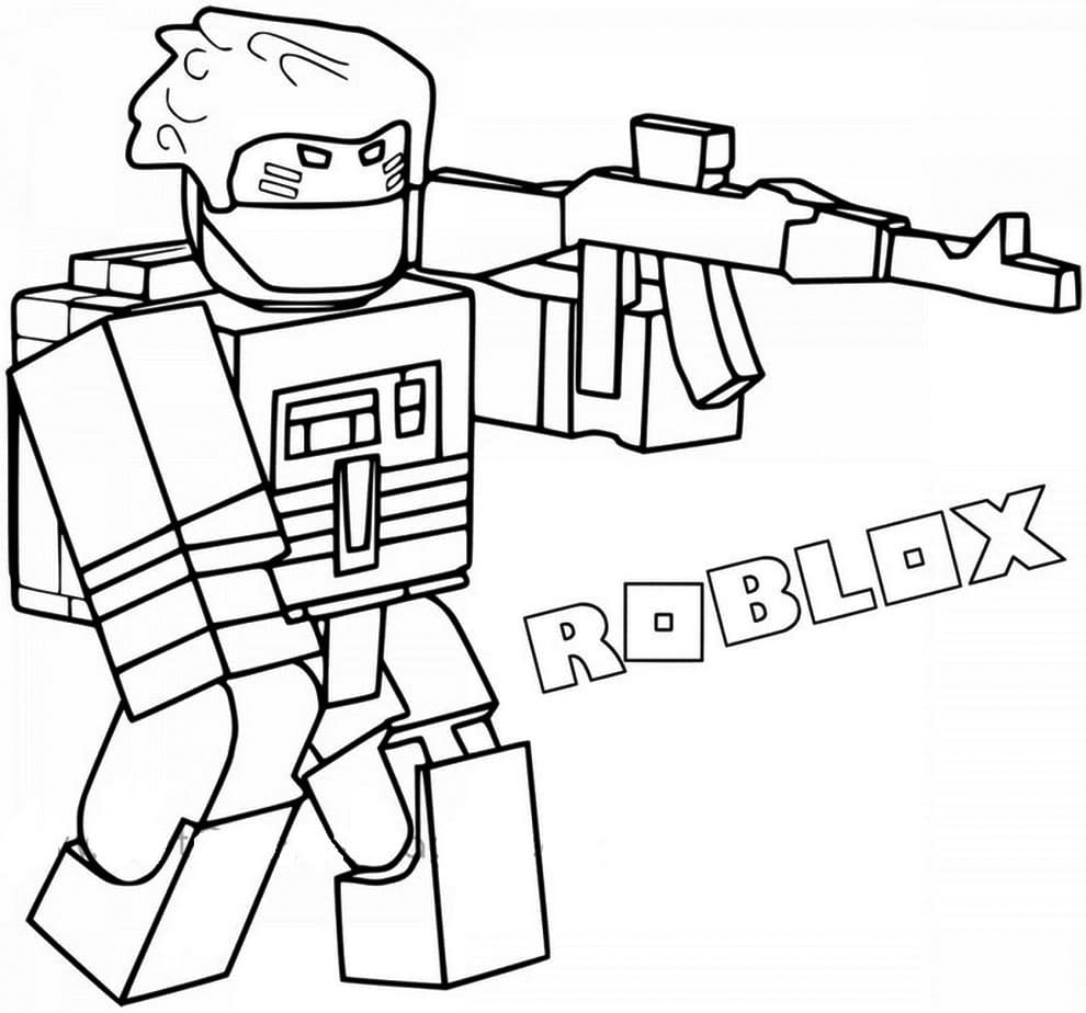 Roblox Character Coloring Page