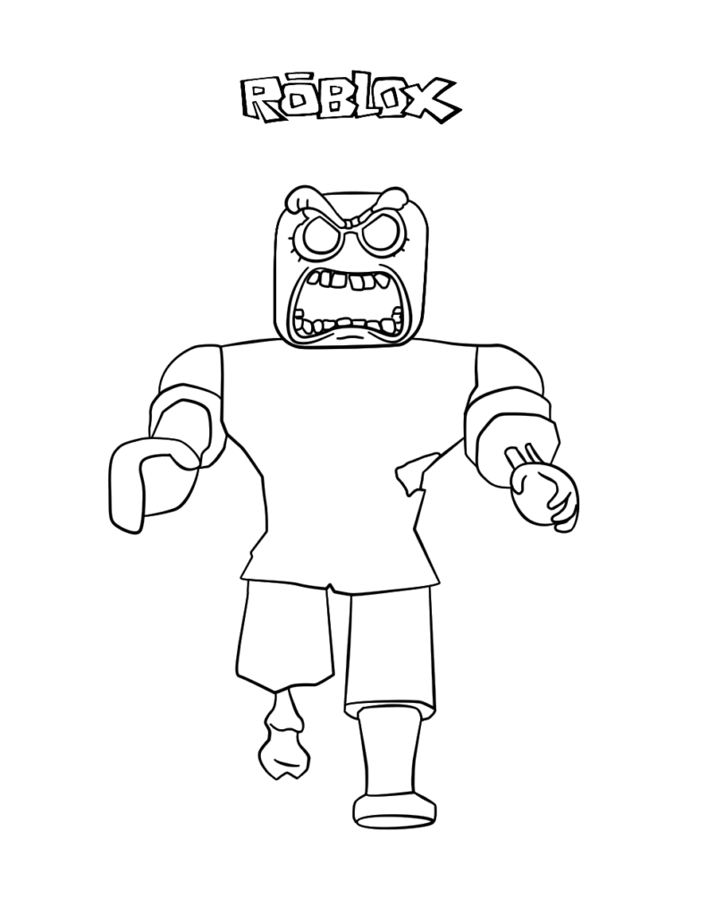 Roblox Monster Coloring Page