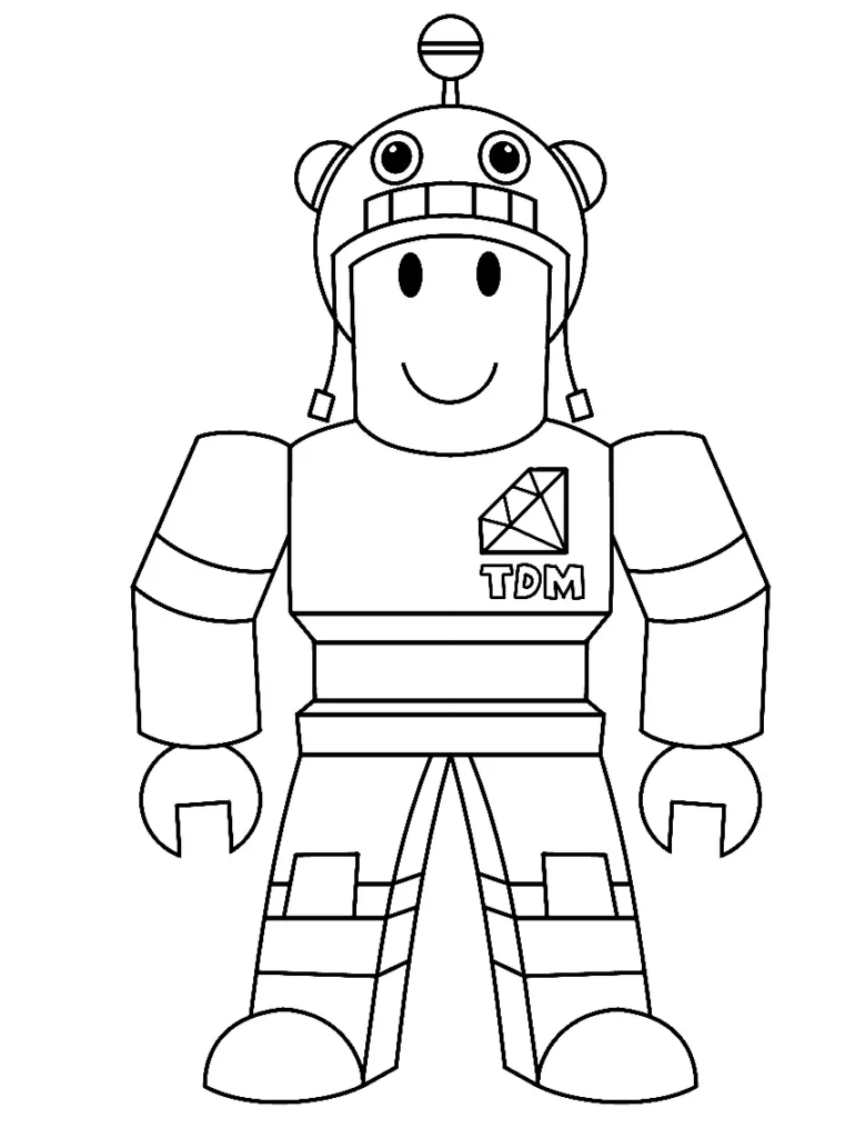 Roblox Tdm Coloring Page