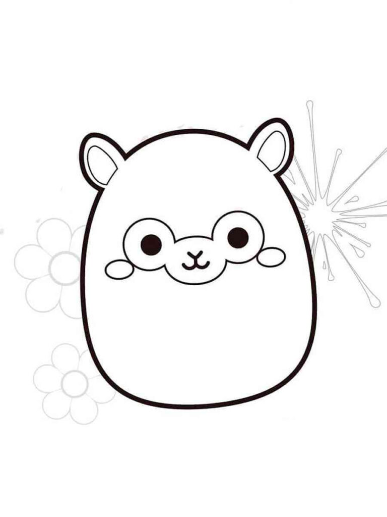 Squishmallows Bear Coloring Page