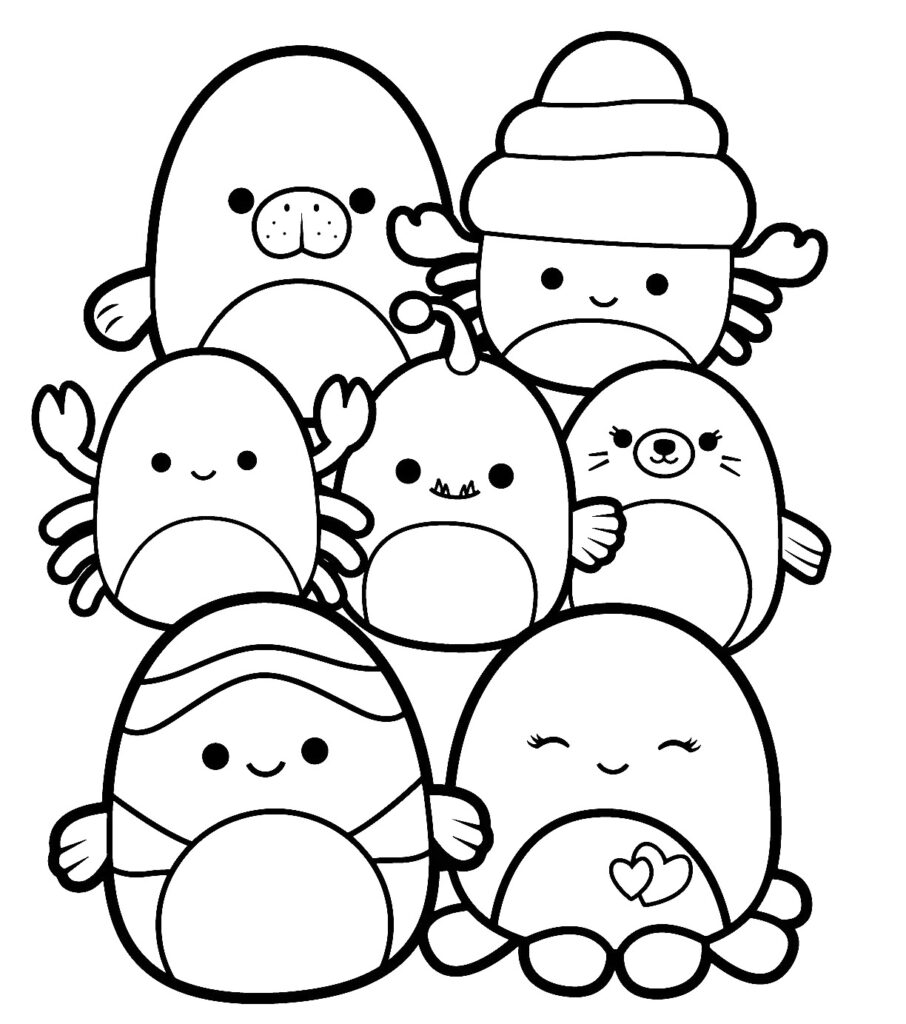 Squishmallows Coloring Pages