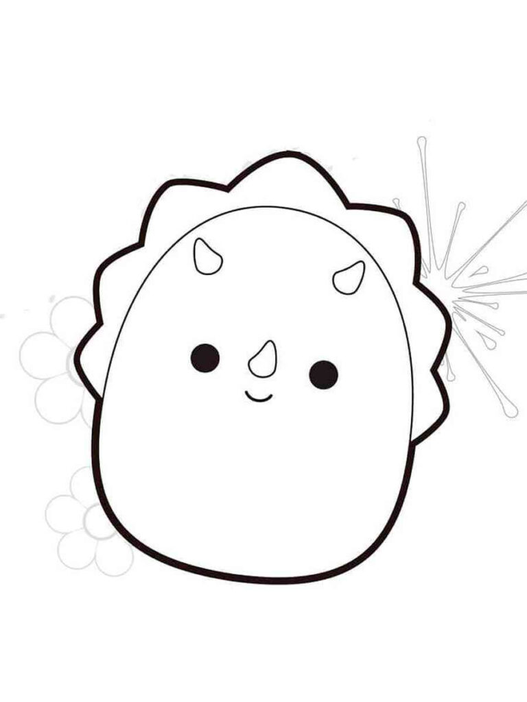 Squishmallows Coloring Sheet