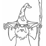 Cartoon Wizard Coloring Sheet