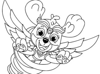 Cute Skye Coloring Page