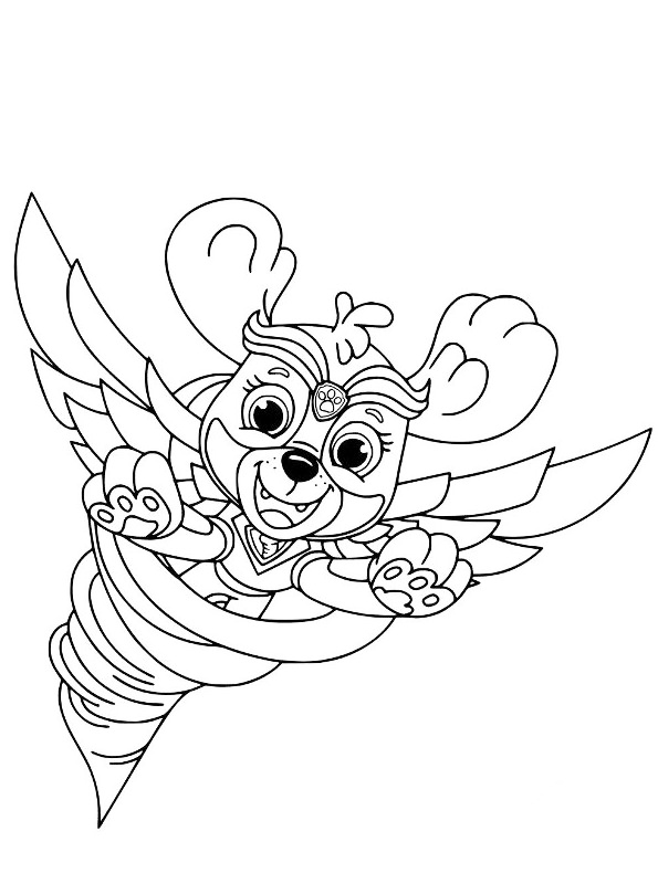 Cute Skye Coloring Page