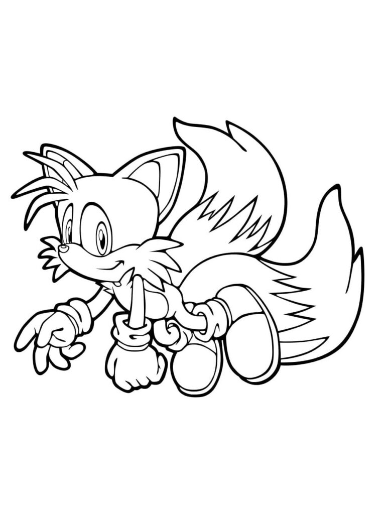 Cute Tails Coloring Page