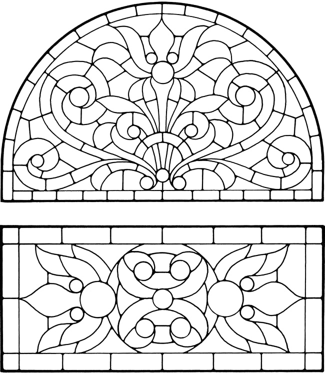 Glass Window Coloring Page