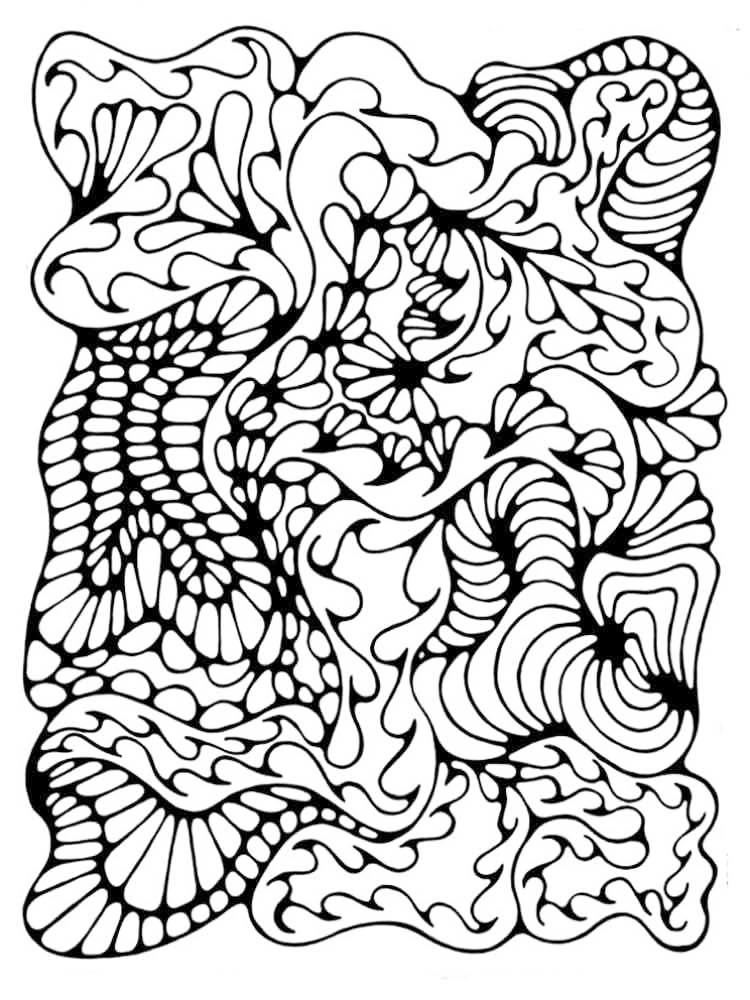 Gooey Pattern Coloring Page