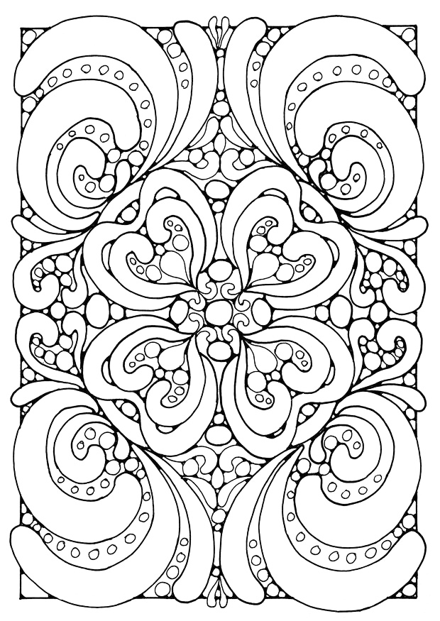 Pattern Coloring Page For Seniors