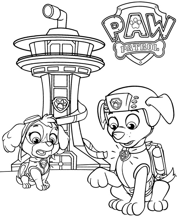 Paw Patrol Coloring Pages