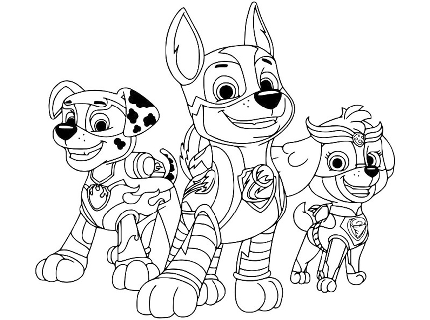 Paw Patrol Coloring Sheets