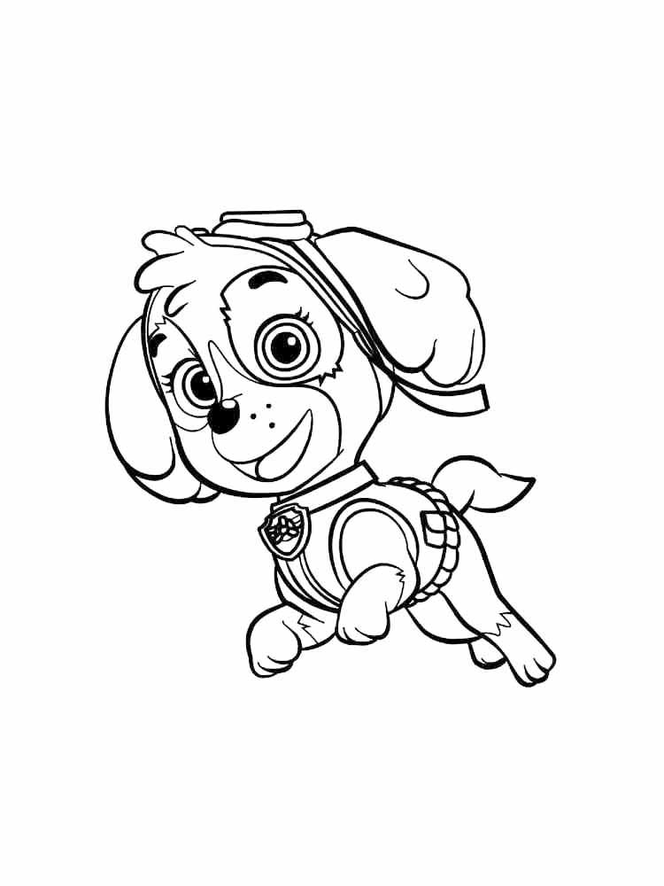 Paw Patrol Skye Coloring Page