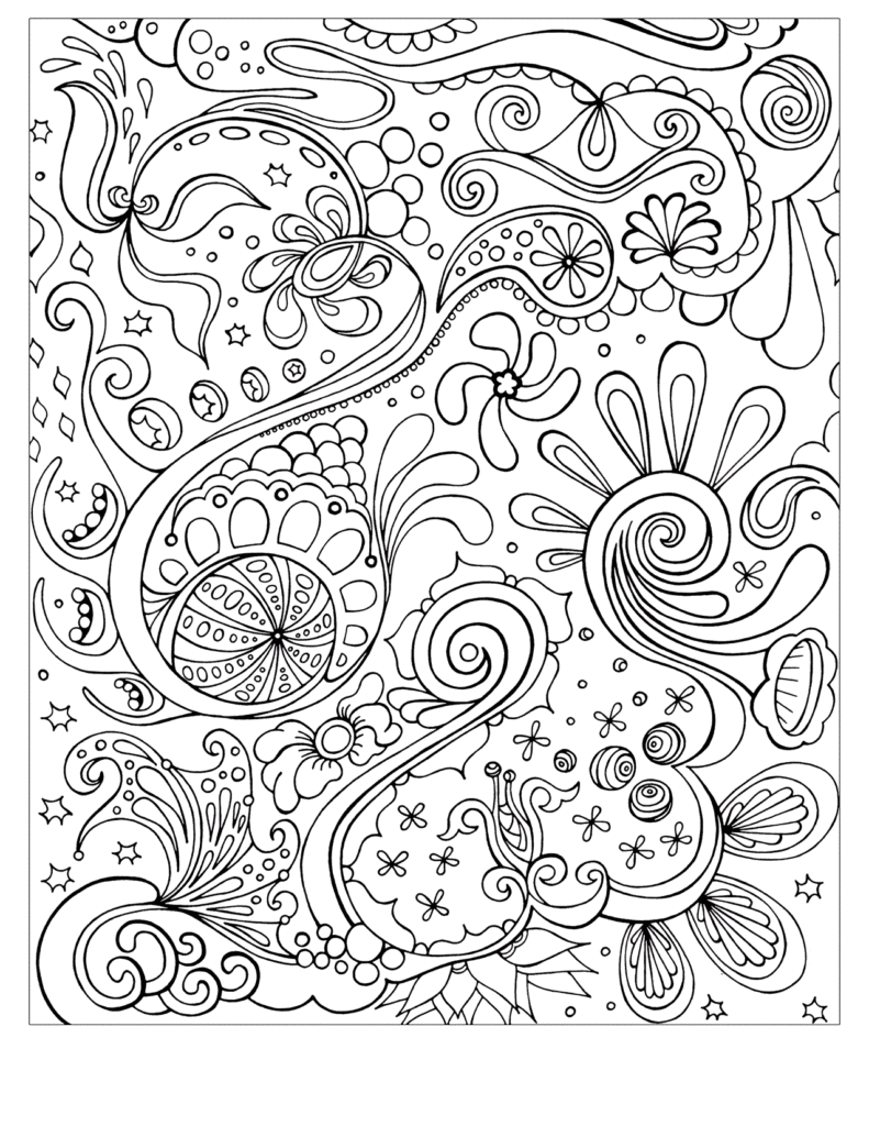 Psychedelic Coloring Sheet