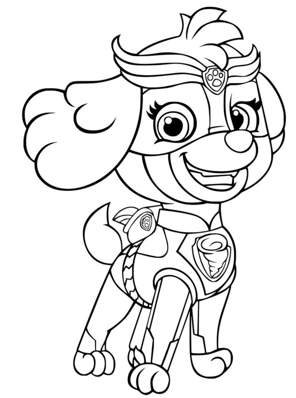 Skyes Costume Coloring Page