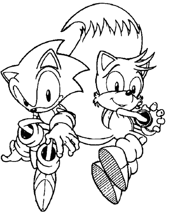 Sonic Characters Coloring Page