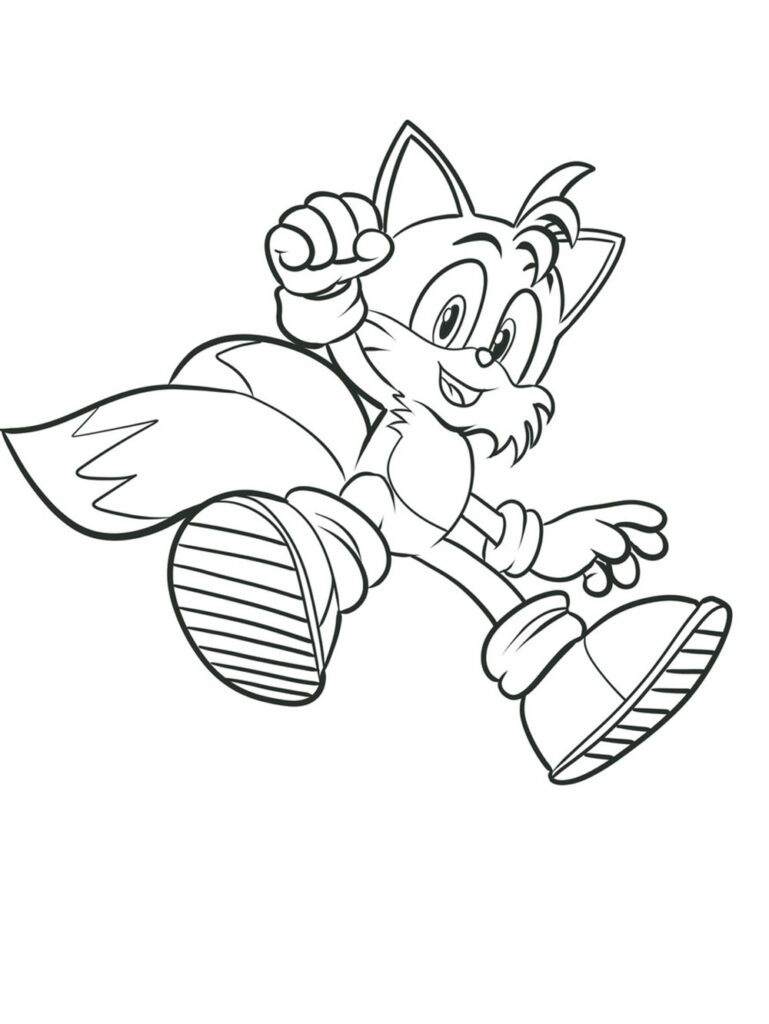 Tails Coloring Page