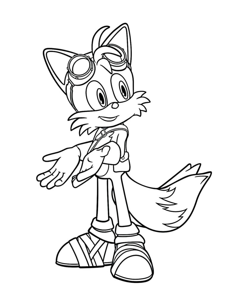 Tails Coloring Sheet