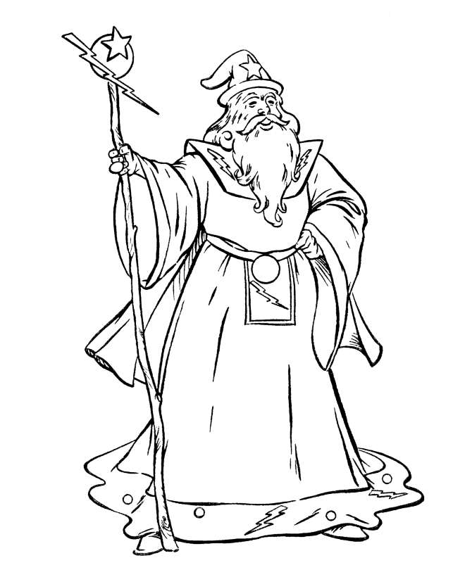 Wizard Coloring Page