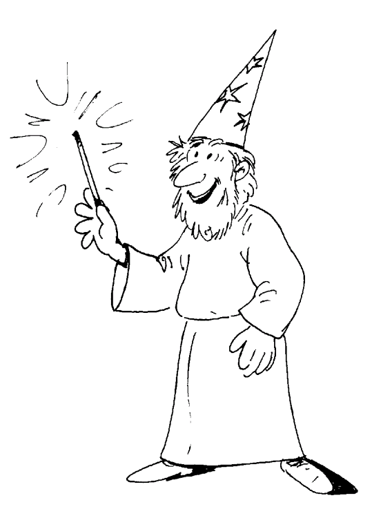 Wizard Coloring Sheet