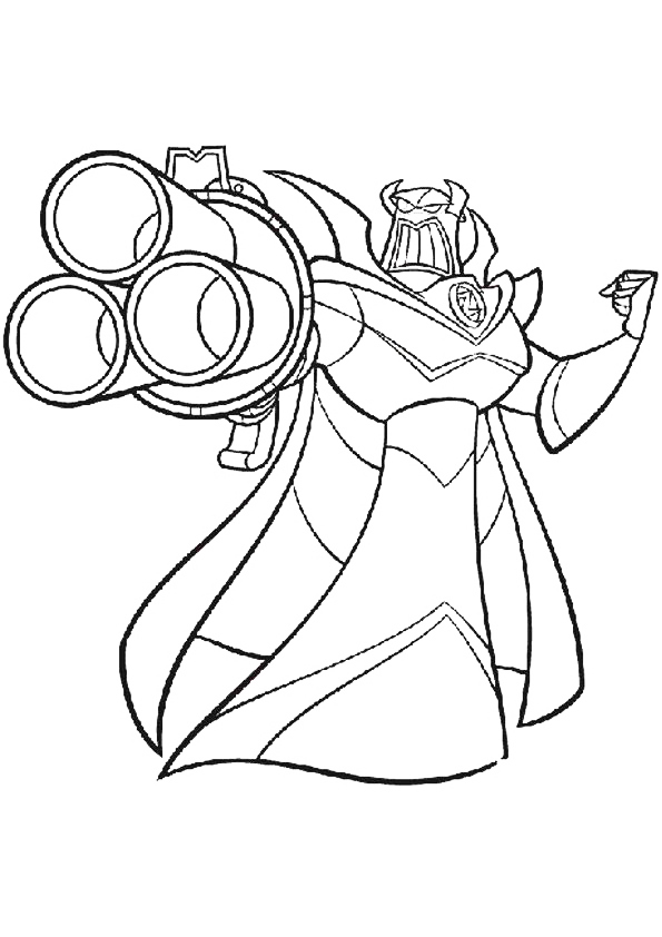 Zurg Blaster Coloring Page