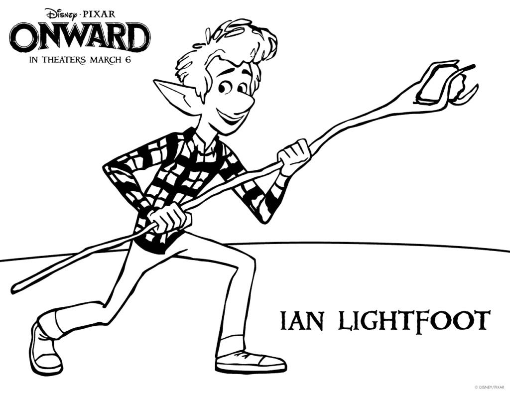 Ian Onward Coloring Page