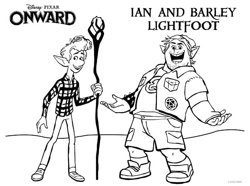 Ian And Barley Lightfoot Coloring Page