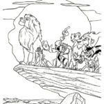 Lion King Characters Coloring Page