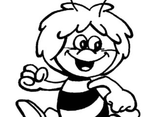 Maya The Bee Coloring Page