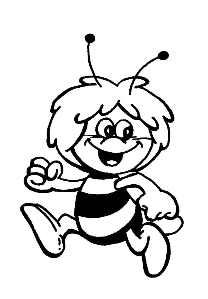 Maya The Bee Coloring Page