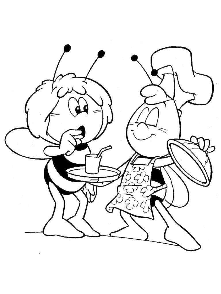 Maya The Bee Coloring Sheets