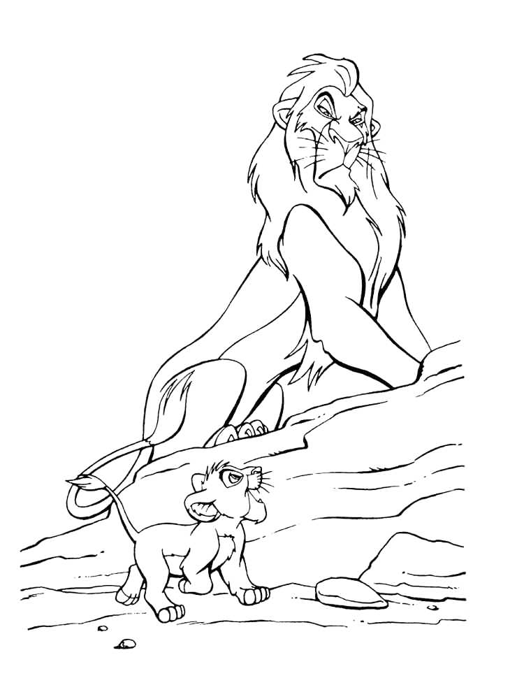 Mufasa Coloring Pages