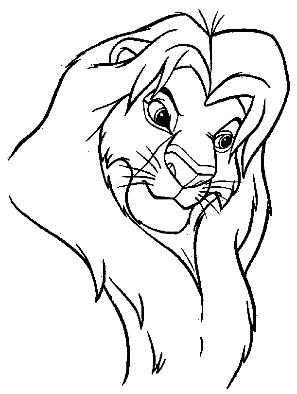 Mufasa Lion King Coloring Page