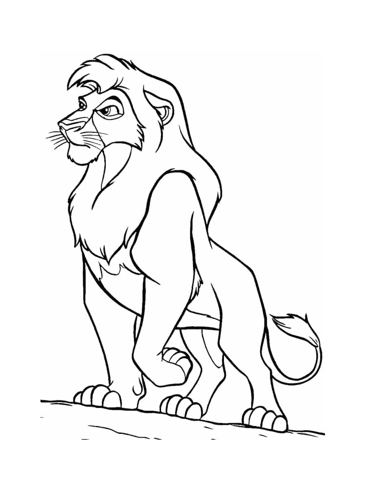 Mufasa Printable Coloring Page