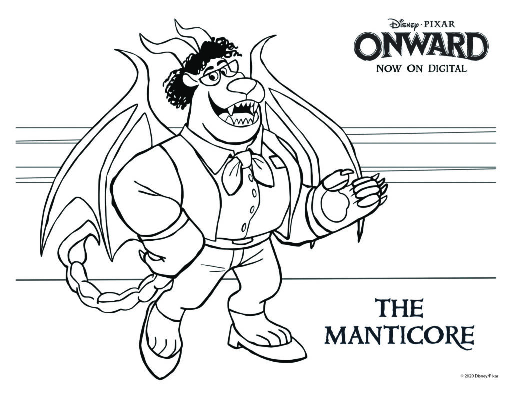 The Manticore Onward Coloring Page