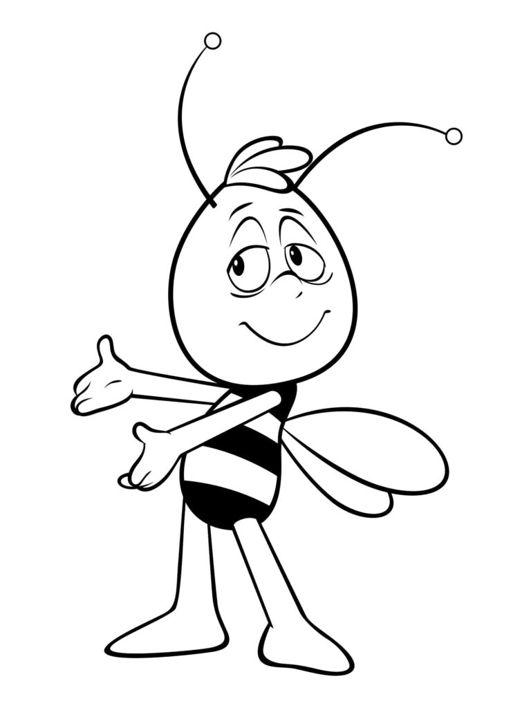 Willy Maya The Bee Coloring Page